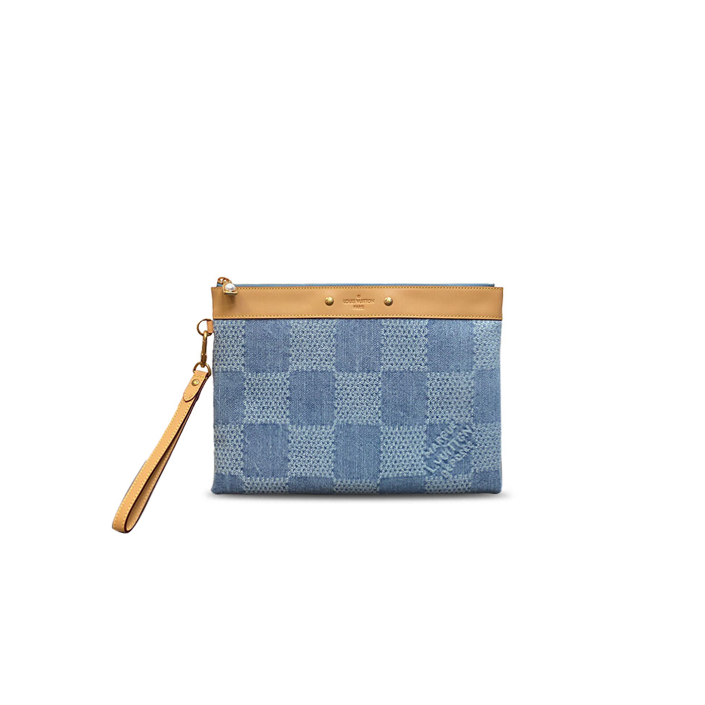 LOUIS VUITTON DENIM POCHETTE TO-GO CLUTCH M81569 (30*21.5*1cm)